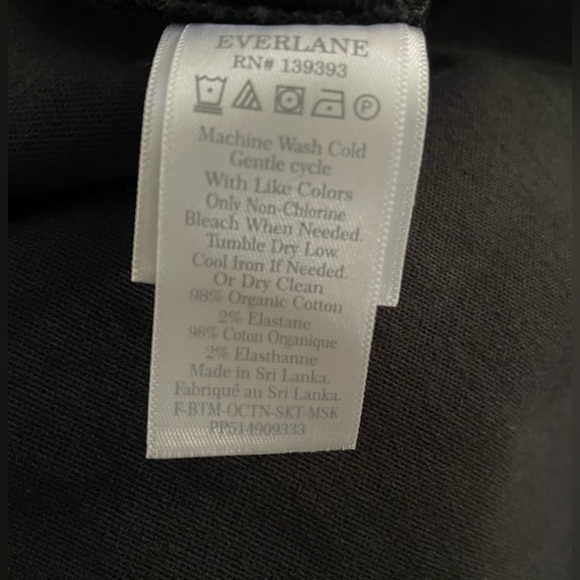 Everlane Skirts Everlane The Moleskin High Rise Velvety Mini Black